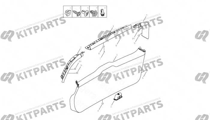 INTERIOR TRIM,BACK DOOR Geely Emgrand X7