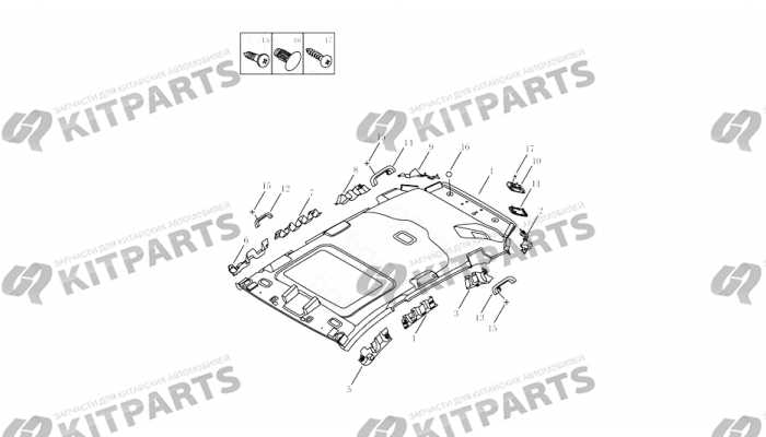 INTERIOR TRIM BOARD,ROOF PANEL#3 Geely