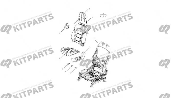 Детали водительского кресла [GL\GT(ELECTRIC,8 DIR] Geely