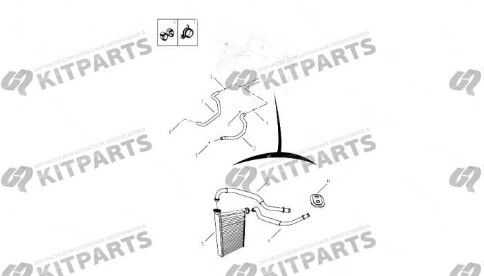 Радиатор отопителя Geely