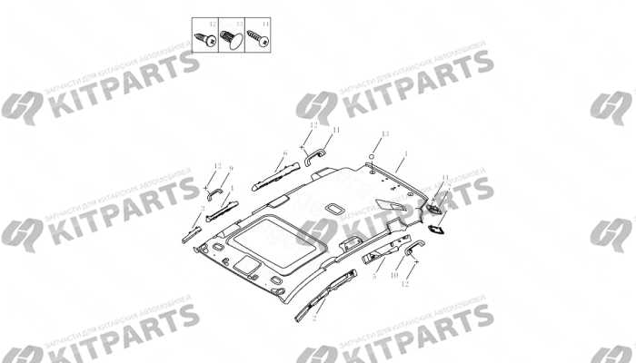 INTERIOR TRIM BOARD,ROOF PANEL# Geely