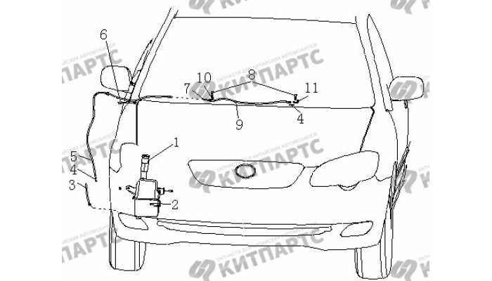 Омыватель лобового стекла BYD