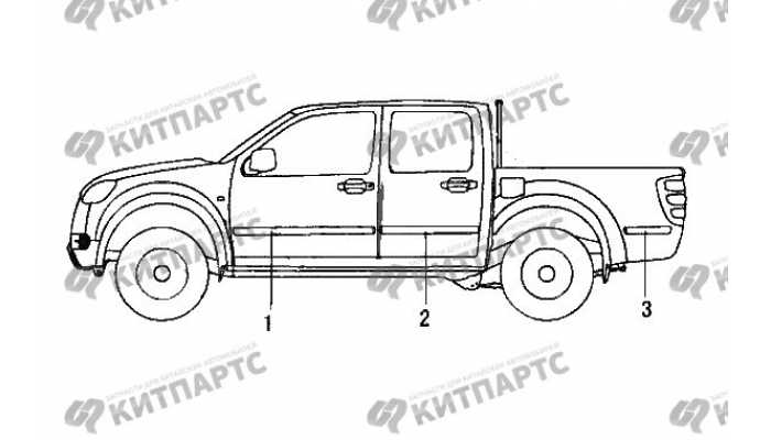 Молдинг наружний Great Wall Wingle 3