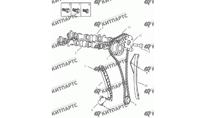 ГРМ (1,5 L DVVT) Geely