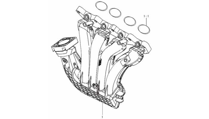 Впускной коллектор (пластик) Lifan